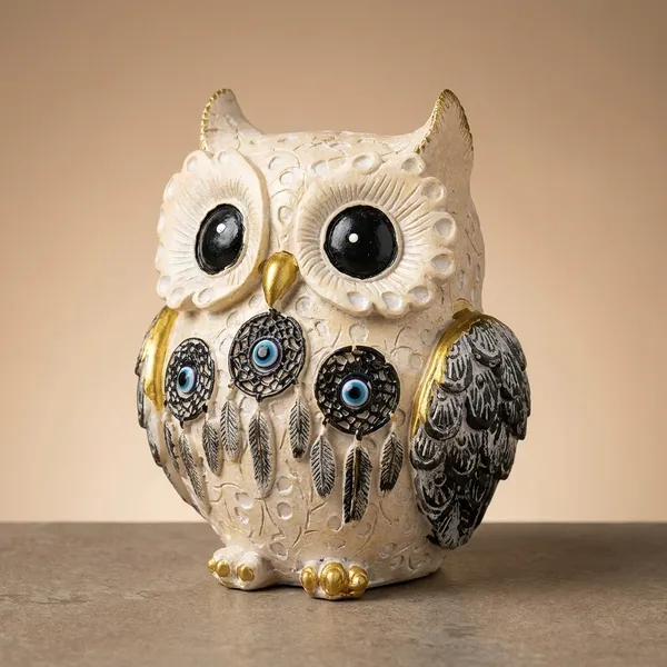 Boho_Style_Divine_Wisdom_Owl_Figurine_For_Home_Decor