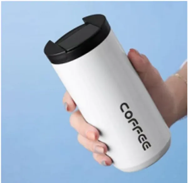White_Insulated_Stainless_Steel_Coffee_Tumbler_With_Black_Lid_-_500Ml