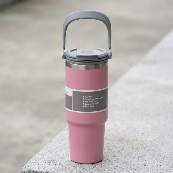 Insulated_Travel_Tumbler_With_Handle_-_Pink_40Oz_Stainless_Steel_Vacuum_Flask