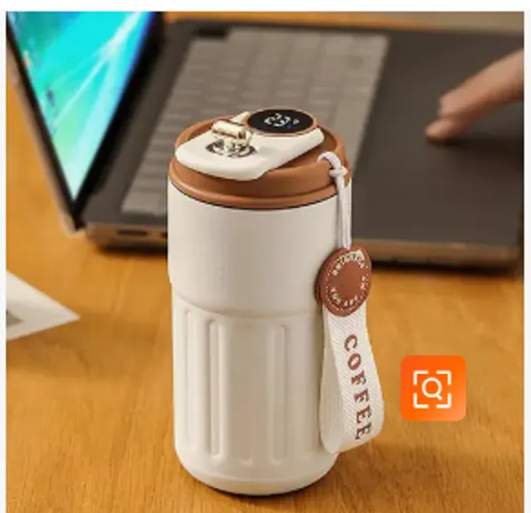 Portable_Insulated_Coffee_Mug_With_Strap_-_White_And_Brown