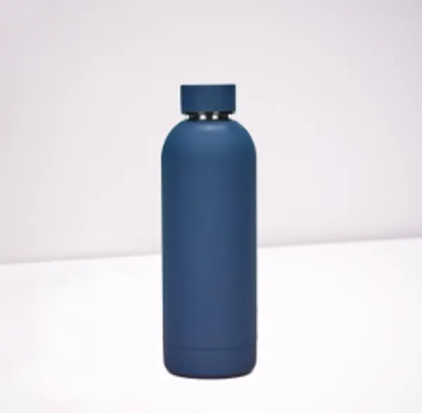 Matte_Blue_Stainless_Steel_Water_Bottle_With_Leak-Proof_Cap