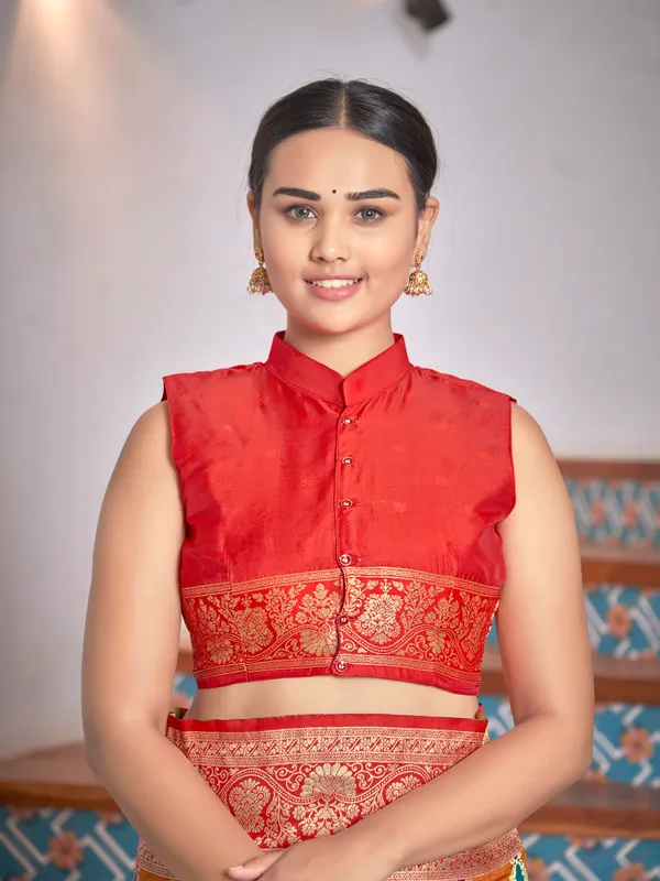 Manohari_Womens_Most_Trendy_Banarasi_Woven_Yellow_With_Multicolor_Saree_With_Heavy_Jacquard_Work_Saree_With_Blouse_Piece