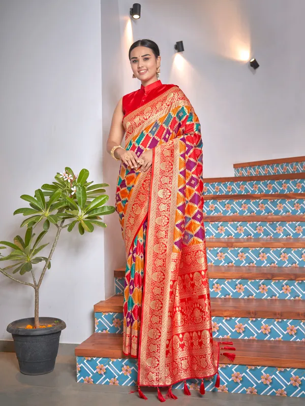 Manohari_Womens_Most_Trendy_Banarasi_Woven_Yellow_With_Multicolor_Saree_With_Heavy_Jacquard_Work_Saree_With_Blouse_Piece