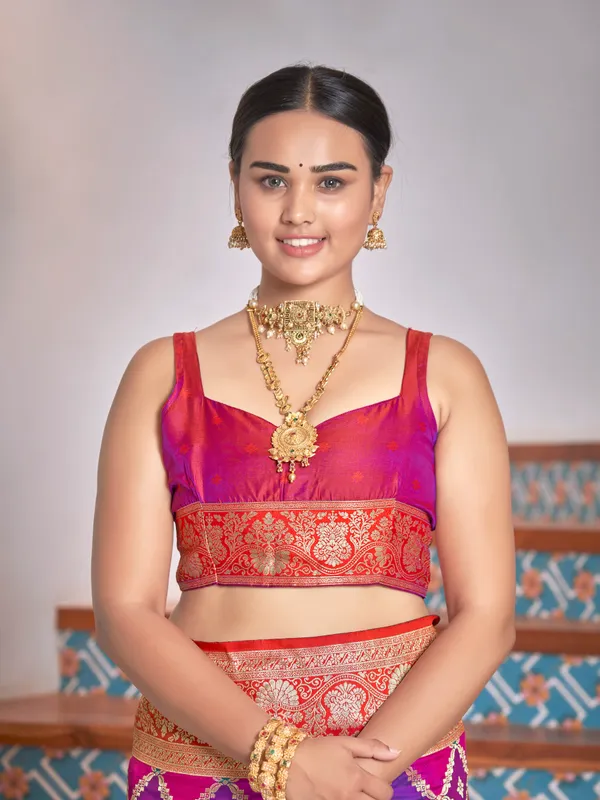 Manohari_Womens_Most_Trendy_Banarasi_Woven_Pink_Wine_With_Multicolor_Saree_With_Heavy_Jacquard_Work_Saree_With_Blouse_Piece