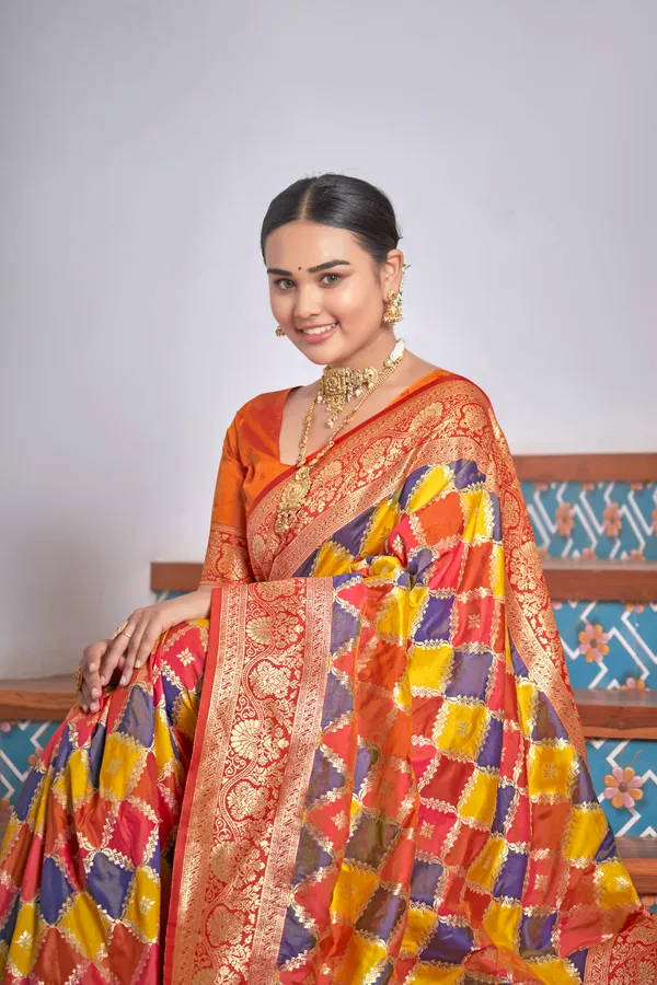 Manohari_Womens_Most_Trendy_Banarasi_Woven_Orange_With_Multicolor_Saree_With_Heavy_Jacquard_Work_Saree_With_Blouse_Piece