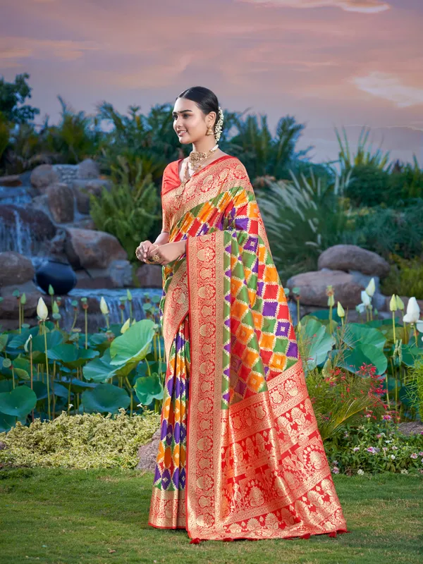 Manohari_Womens_Most_Trendy_Banarasi_Woven_Green_With_Multicolor_Saree_With_Heavy_Jacquard_Work_Saree_With_Blouse_Piece