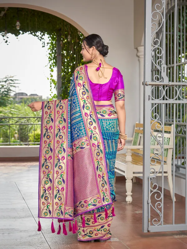 Manohari_Womens_Most_Trendy_Banarasi_Woven_Blue_With_Purple_Saree_With_Heavy_Jacquard_Work_Saree_With_Blouse_Piece