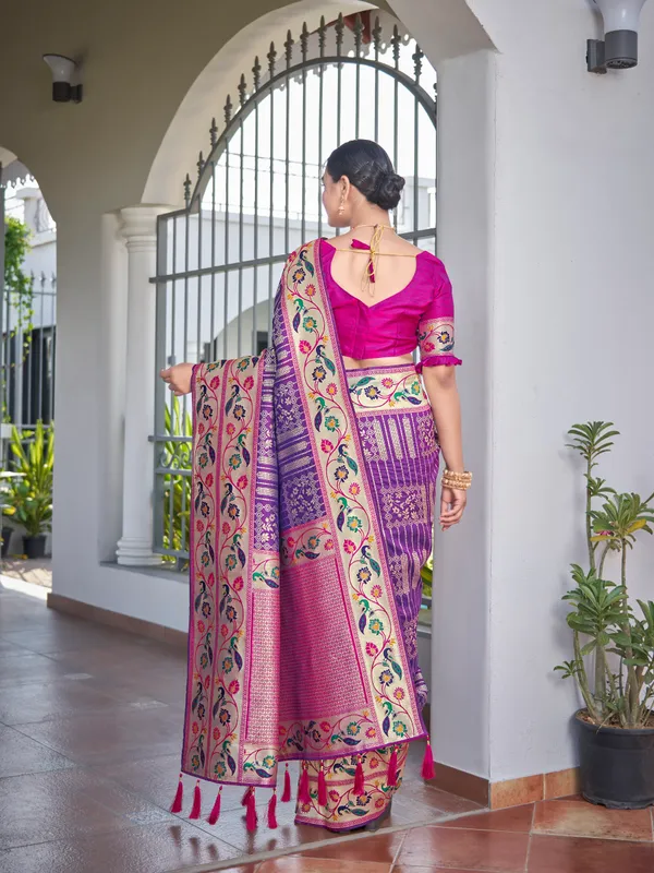 Manohari_Womens_Most_Trendy_Banarasi_Woven_Purple_With_Pink_Saree_With_Heavy_Jacquard_Work_Saree_With_Blouse_Piece