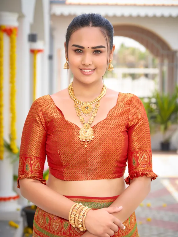Manohari_Womens_Most_Trendy_Banarasi_Woven_Orange_Saree_With_Heavy_Jacquard_Work_Saree_With_Blouse_Piece