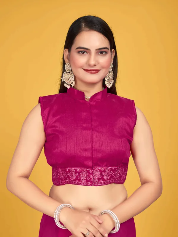 MANOHARI_Women_Georgette_Most_Trendy_Embroidery_Pink_Saree_With_Blouse_Piece