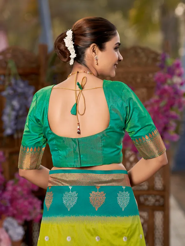Manohari_Womens_Most_Trendy_Banarasi_Soft_Silk_Woven_Green_And_Turquoise_Blue_Saree_With_Heavy_Jacquard_Work_Saree_With_Cyan_Green_Blouse_Piece