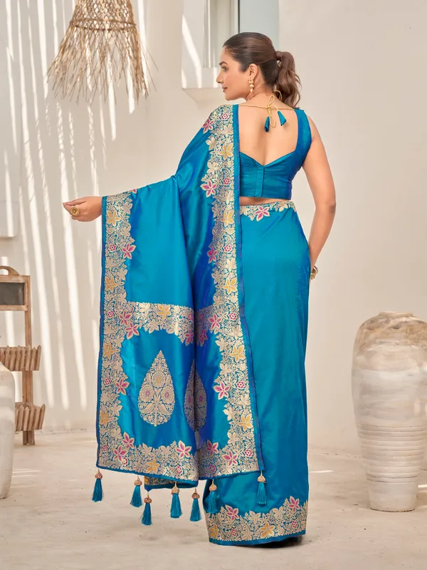 Manohari_Womens_Trendy_Banarasi_Soft_Silk_Woven_Blue_Saree_With_Heavy_Jacquard_Work_Saree_With_Blue_Blouse_Piece