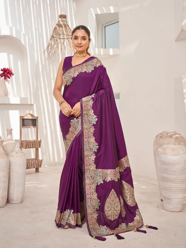 Manohari_Womens_Trendy_Banarasi_Soft_Silk_Woven_Purple_Saree_With_Heavy_Jacquard_Work_Saree_With_Purple_Blouse_Piece