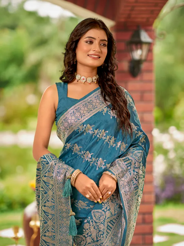 Manohari_Womens_Most_Trendy_Banarasi_Satin_Silk_Woven_Cyan_Blue_Saree_With_Heavy_Jacquard_Work_Saree_With_Blouse_Piece