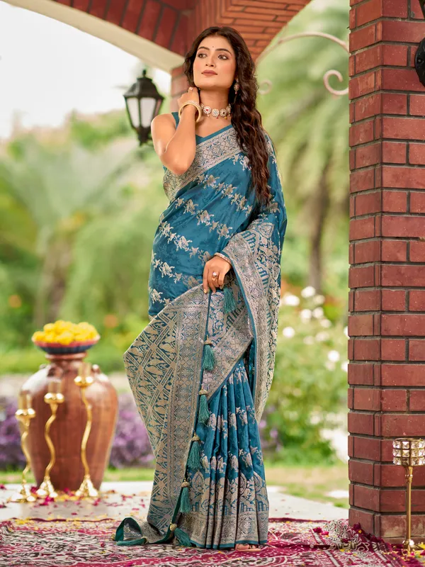 Manohari_Womens_Most_Trendy_Banarasi_Satin_Silk_Woven_Cyan_Blue_Saree_With_Heavy_Jacquard_Work_Saree_With_Blouse_Piece