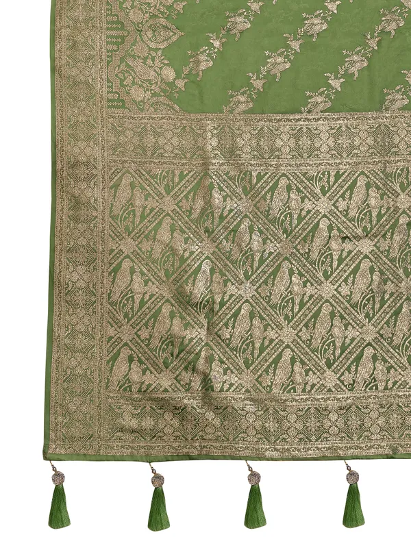 Manohari_Womens_Most_Trendy_Banarasi_Satin_Silk_Woven_Olive_Green_Saree_With_Heavy_Jacquard_Work_Saree_With_Blouse_Piece