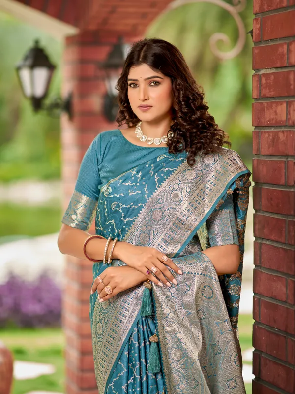 Manohari_Womens_Most_Trendy_Banarasi_Satin_Silk_Woven_Cyan_Blue_Saree_With_Heavy_Jacquard_Work_Saree_With_Blouse_Piece