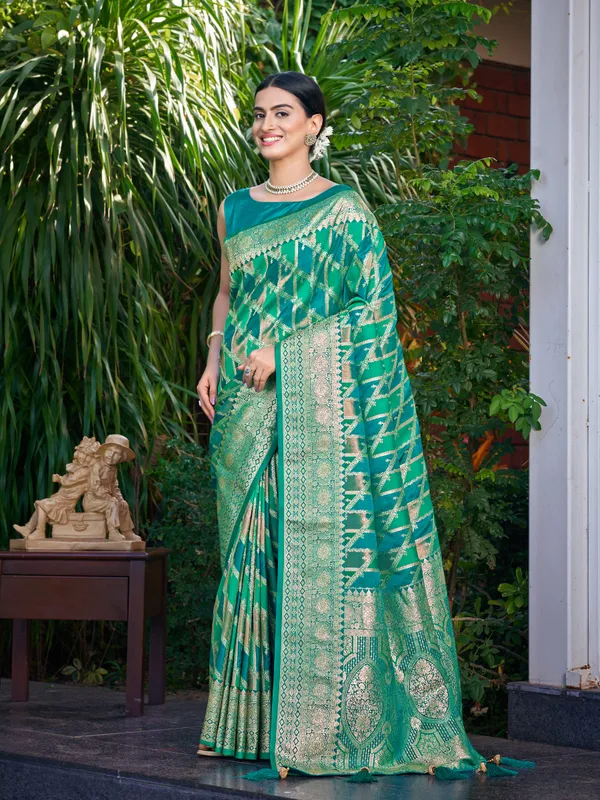Manohari_Womens_Most_Trendy_Banarasi_Satin_Silk_Woven_Aqua_Green_Saree_With_Heavy_Jacquard_Work_Saree_With_Blouse_Piece