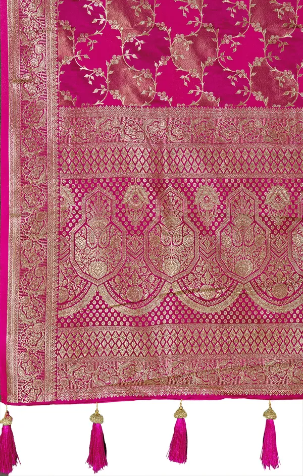 Manohari_Womens_Most_Trendy_Banarasi_Satin_Silk_Woven_Rani_Pink_Saree_With_Heavy_Jacquard_Work_Saree_With_Blouse_Piece
