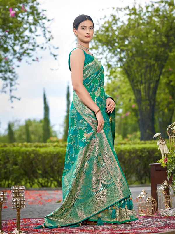 Manohari_Womens_Most_Trendy_Banarasi_Satin_Silk_Woven_Aqua_Green_Saree_With_Heavy_Jacquard_Work_Saree_With_Blouse_Piece