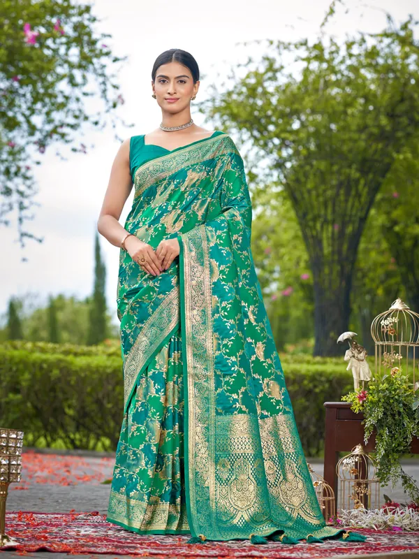 Manohari_Womens_Most_Trendy_Banarasi_Satin_Silk_Woven_Aqua_Green_Saree_With_Heavy_Jacquard_Work_Saree_With_Blouse_Piece