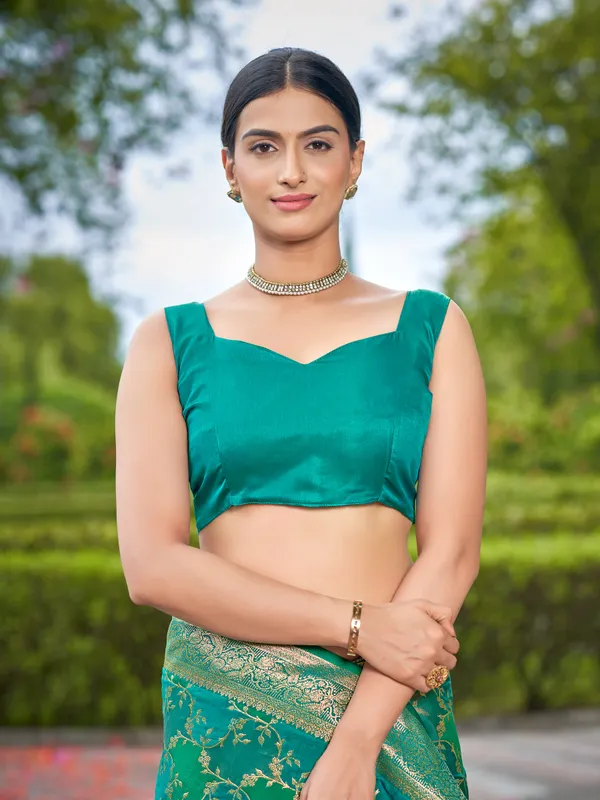 Manohari_Womens_Most_Trendy_Banarasi_Satin_Silk_Woven_Aqua_Green_Saree_With_Heavy_Jacquard_Work_Saree_With_Blouse_Piece