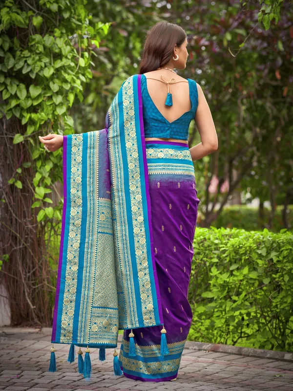 Manohari_Womens_Most_Trendy_Banarasi_Satin_Silk_Woven_Dark_Purple_And_Blue_Saree_With_Heavy_Jacquard_Work_Saree_With_Blouse_Piece