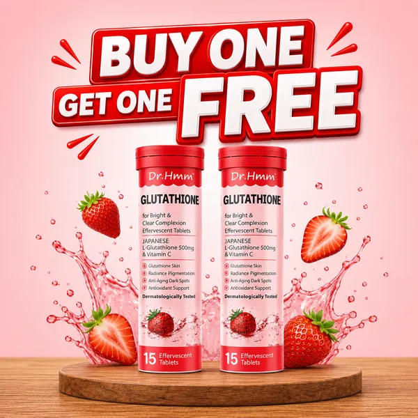 BUY_1_GET_1_FREE_–_Glutathione_+_Strawberry_Effervescent_(15T+15Tablets)