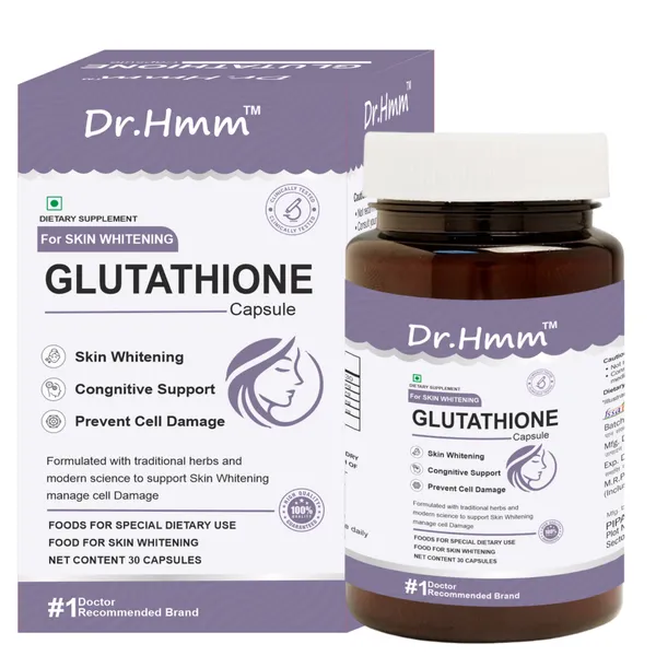 Dr.Hmm_Glutathione_Capsules_For_Skin_Whitening,_Cognitive_Support_And_Cell_Protection_-_30_Capsules