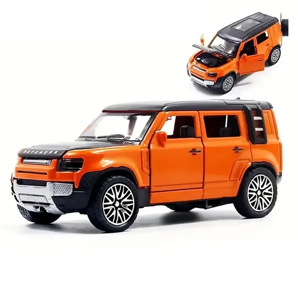 Land_Rover_Defender_1:36_Diecast_Model_With_Openable_Doors_And_Bonnet_For_Kids_(Orange,_Pack_Of:_1)