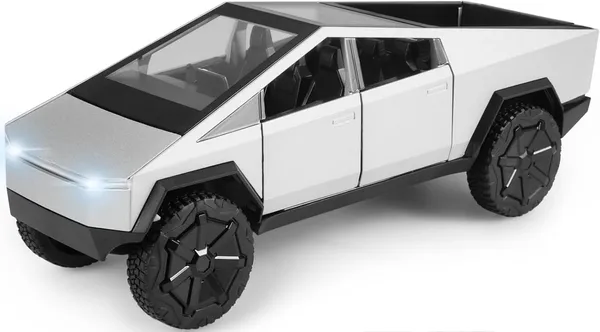 shofieo_1:32_Scale_Tesla_Cybertruck_Model_Collection_Enthusiasts_Toy_Pull_Back_Pick-Up_Truck_with_Sound_and_Light,_Alloy_Diecast_Cyber-Truck_Toys_for_Kids_Gift