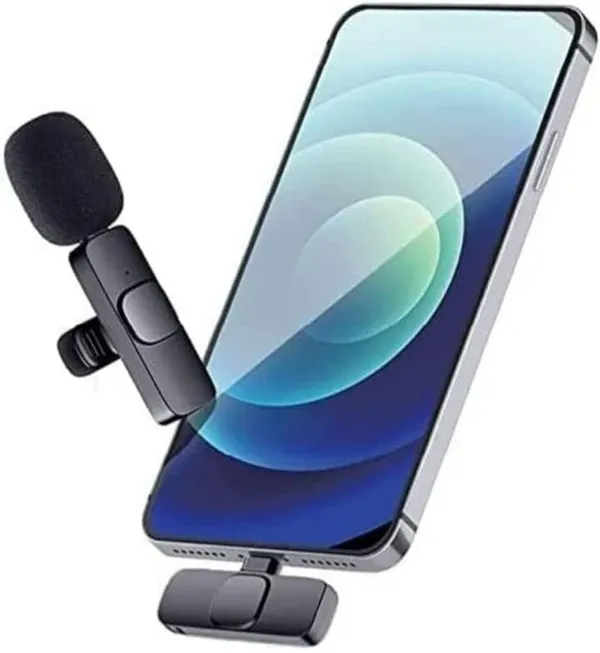 Shofie_K8_Wireless_Microphone_Clip_Mic,_Digital_Mini_Lavalier_Microphones,_Microphone_Microphone_(Black)