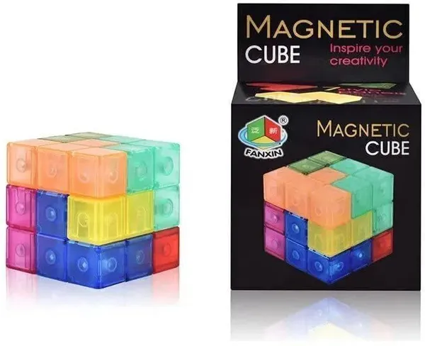 Magnetic_Blocks_Cube_Magic_3D_Puzzle_Cube_Set_Of_7_Multi_Shapes_With_Guide_Cards_(1_Pieces)