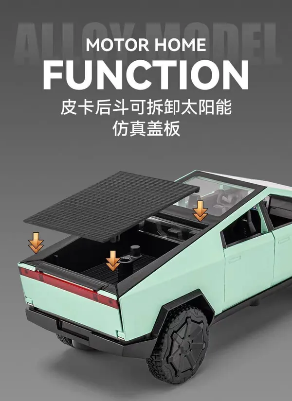 New_Alloy_Diecast_Metal_Tesla_Cyber_Car_1:36_Pullback_Sound&_Light_Car_(Light_Green,_Pack_Of:_1)