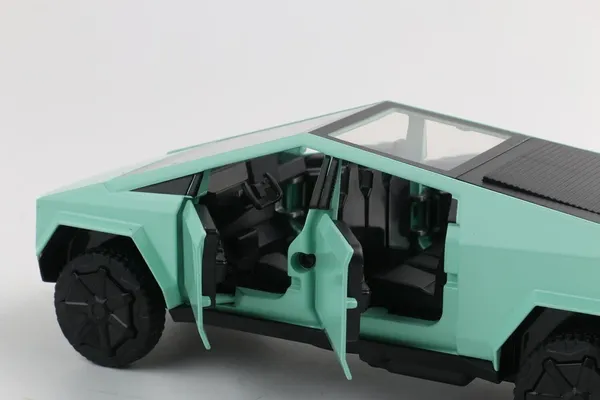 New_Alloy_Diecast_Metal_Tesla_Cyber_Car_1:36_Pullback_Sound&_Light_Car_(Light_Green,_Pack_Of:_1)