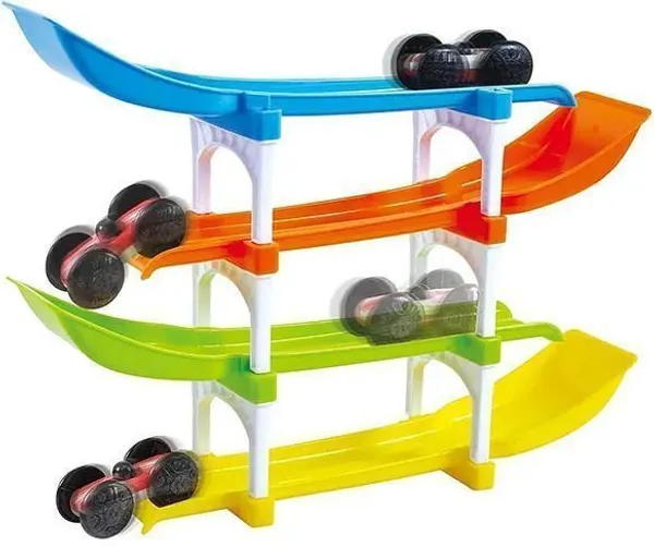 4_Level_Colorful_Ramp_Race_Track_Toy_Set_For_Toddlers_And_Kids_(Multicolor,_Pack_Of:_1)