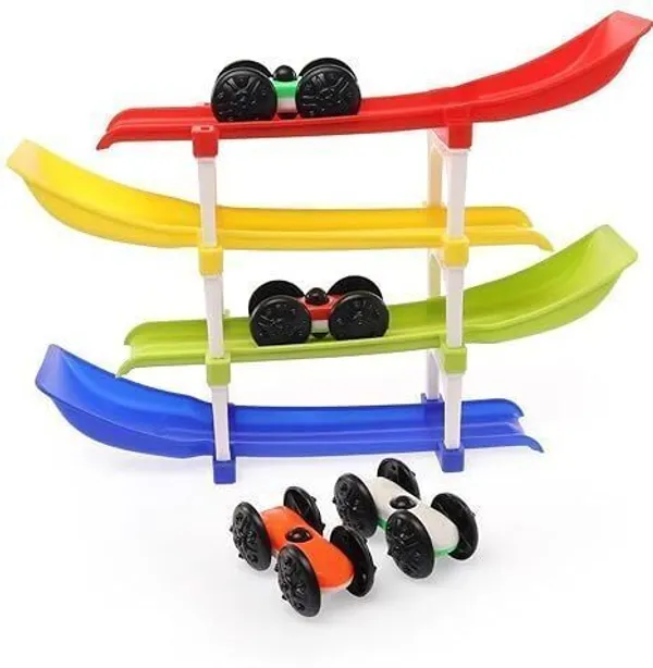 4_Level_Colorful_Ramp_Race_Track_Toy_Set_For_Toddlers_And_Kids_(Multicolor,_Pack_Of:_1)