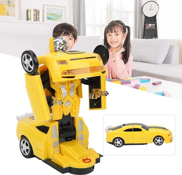 2In1_Automatic_Convertible_Robot_Car_3D_Light_And_Sound_Transform_Car_Toy_(Yellow)