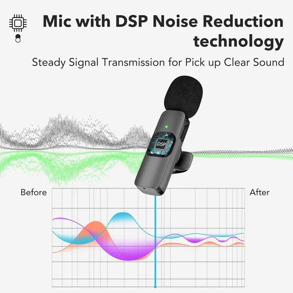 Shofie_K9_Wireless_Microphone_Clip_Mic,_Digital_Mini_Lavalier_Microphones,_Microphone_Microphone_(Black)