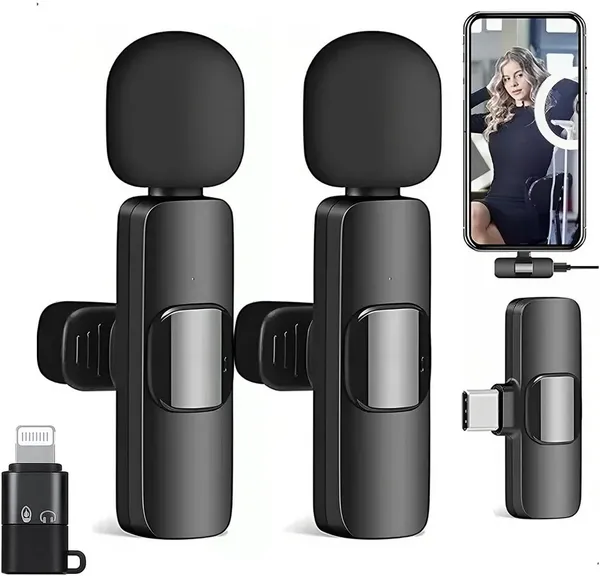 Shofie_K9_Wireless_Microphone_Clip_Mic,_Digital_Mini_Lavalier_Microphones,_Microphone_Microphone_(Black)