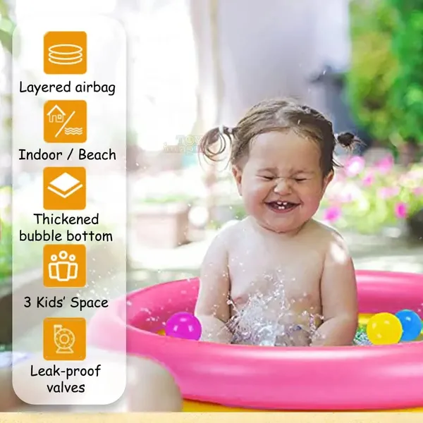 Time_2_Toys_Inflatable_3_Ft_3_Ring_Bathtub_Child_Tub_Cushion_Port