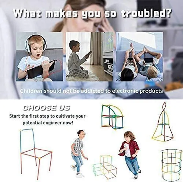 Straw_Constructor_Toys_Stem_Building_Toys_(Multicolor)_Pack_Of_3