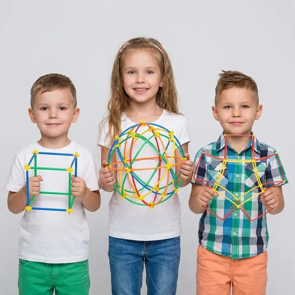 Straw_Constructor_Toys_Stem_Building_Toys_(Multicolor)_Pack_Of_3