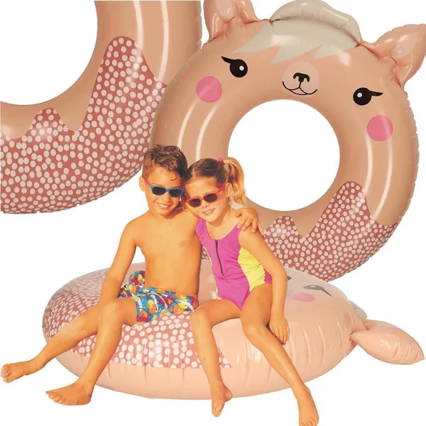 1Pc_Inflatable_Cute_Animal_Swim_Tube_Ring_Inflatable_Swimming_Safety_Tube_(Brown)
