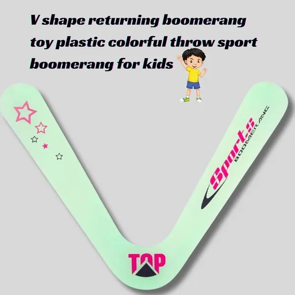 V_Shape_Lightning_Boomerang_Right_Handed_Non_Returning_Boomerang_Kids_Outdoor_Toy_(Green)_Pack_Of_2