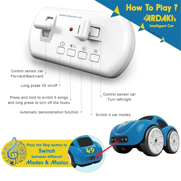 Ardaki_Remote_Control_Car_Magic_Induction_Rc_Intelligent_Sensor_C