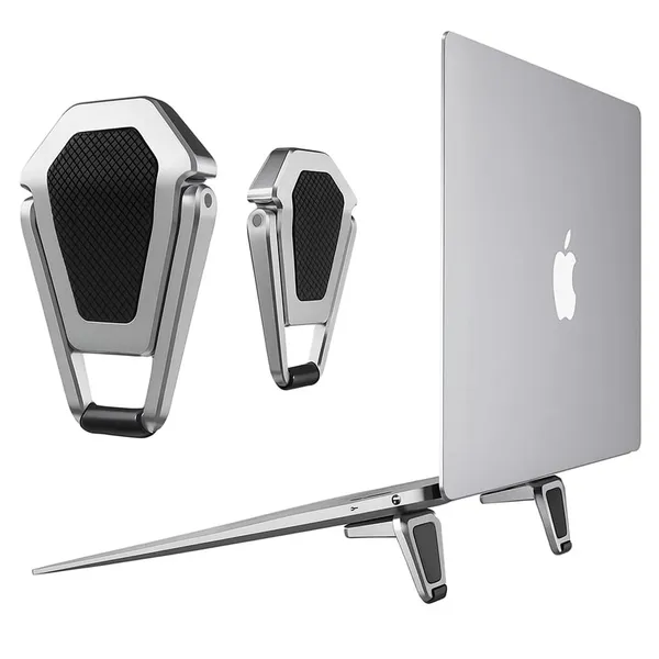 Pack_Of_2_-_Laptop_Stand_For_Macbook_Aluminum_Vertical_Holder_Silver_And_Black_Space_Saving_Desktop_Organizer