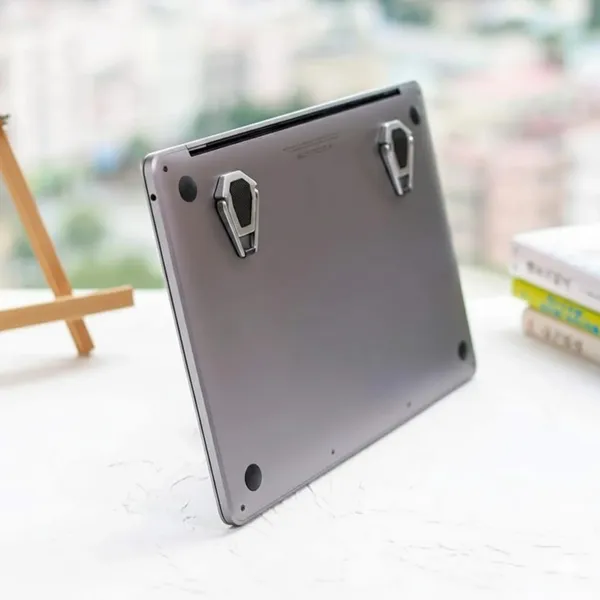 Pack_Of_2_-_Laptop_Stand_For_Macbook_Aluminum_Vertical_Holder_Silver_And_Black_Space_Saving_Desktop_Organizer