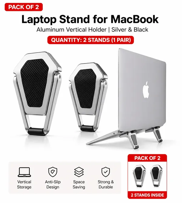 Pack_Of_2_-_Laptop_Stand_For_Macbook_Aluminum_Vertical_Holder_Silver_And_Black_Space_Saving_Desktop_Organizer