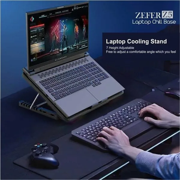 Zebion_The_Tech_Truth_Zefer_Z5_Ergonomic_Cooling_Pad_With_Adjustable_Height_(Black)